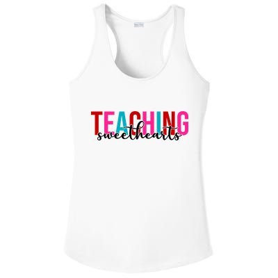 Teaching Sweethearts Colorful Teacher Ladies PosiCharge Competitor Racerback Tank