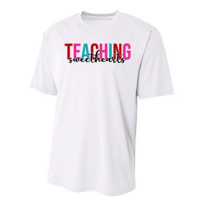 Teaching Sweethearts Colorful Teacher Performance Sprint T-Shirt