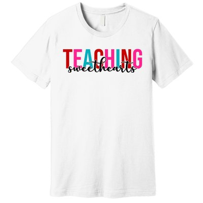 Teaching Sweethearts Colorful Teacher Premium T-Shirt