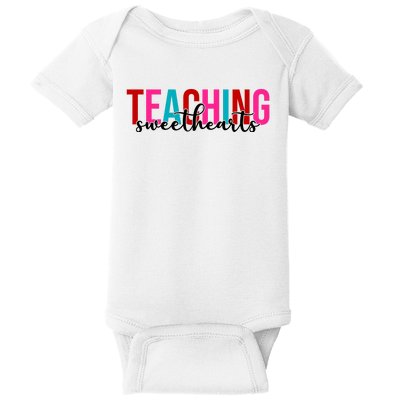 Teaching Sweethearts Colorful Teacher Baby Bodysuit