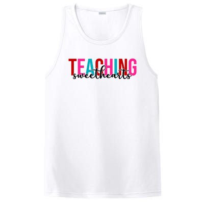 Teaching Sweethearts Colorful Teacher PosiCharge Competitor Tank