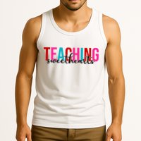 Teaching Sweethearts Colorful Teacher Tank Top