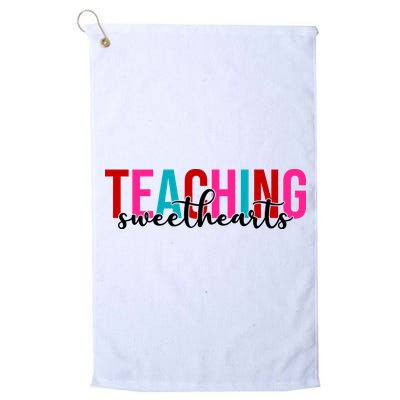 Teaching Sweethearts Colorful Teacher Golf Towel