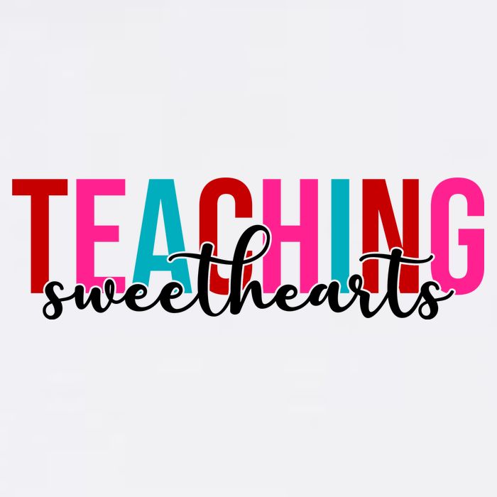 Teaching Sweethearts Colorful Teacher Women's V-Neck T-Shirt