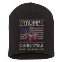 Trump Santa Claus Merry Christmas The Best Is Yet To Come Short Acrylic Beanie