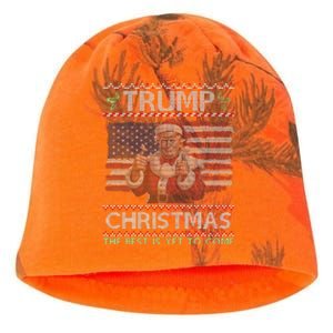 Trump Santa Claus Merry Christmas The Best Is Yet To Come Kati - Camo Knit Beanie