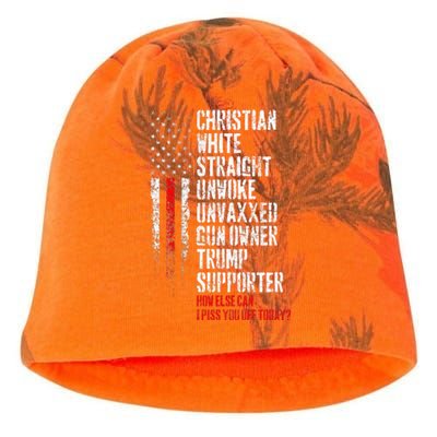 Trump Supporter Christian White Straight Unwoke Unvaxxed Kati - Camo Knit Beanie