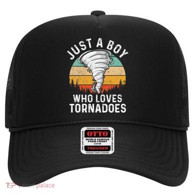 Tornado Storm Chasing Twister Hurricane High Crown Mesh Back Trucker Hat