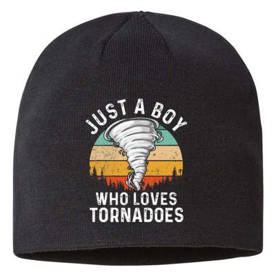 Tornado Storm Chasing Twister Hurricane Sustainable Beanie