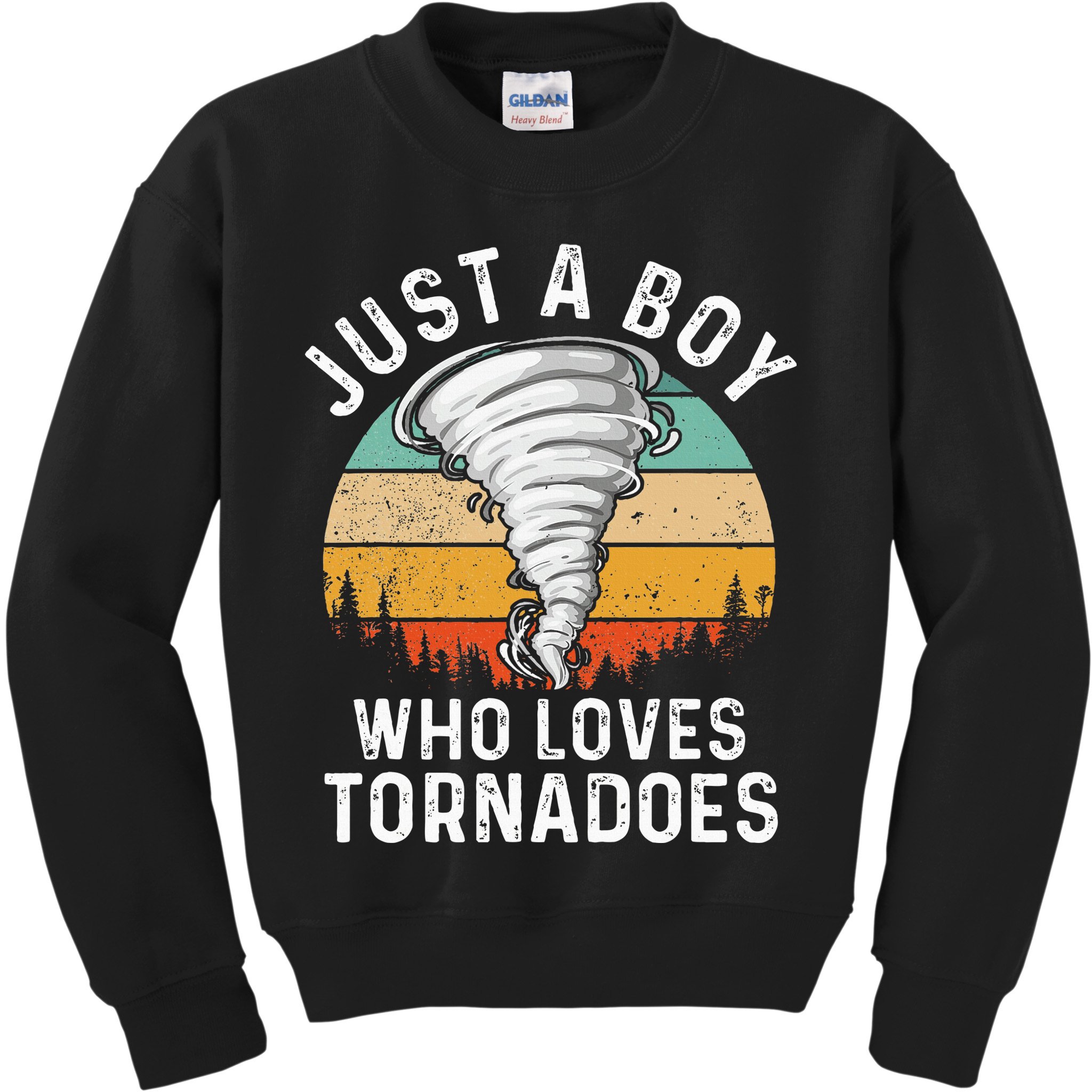 Tornado Storm Chasing Twister Hurricane Kids Sweatshirt