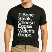 Tbone Steak Cheese Eggs And WelchS Grape Funny Cooling Performance Crew T-Shirt