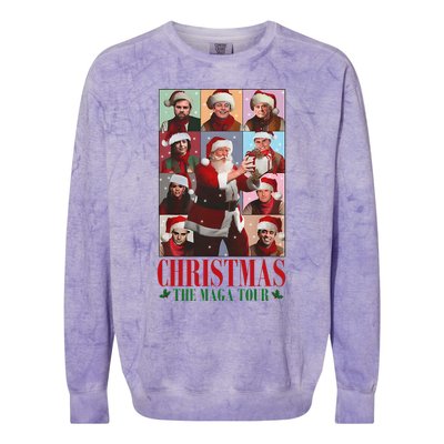 Trump Santa Christmas The Maga Make Christmas Great Colorblast Crewneck Sweatshirt