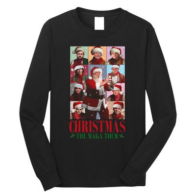 Trump Santa Christmas The Maga Make Christmas Great Long Sleeve Shirt