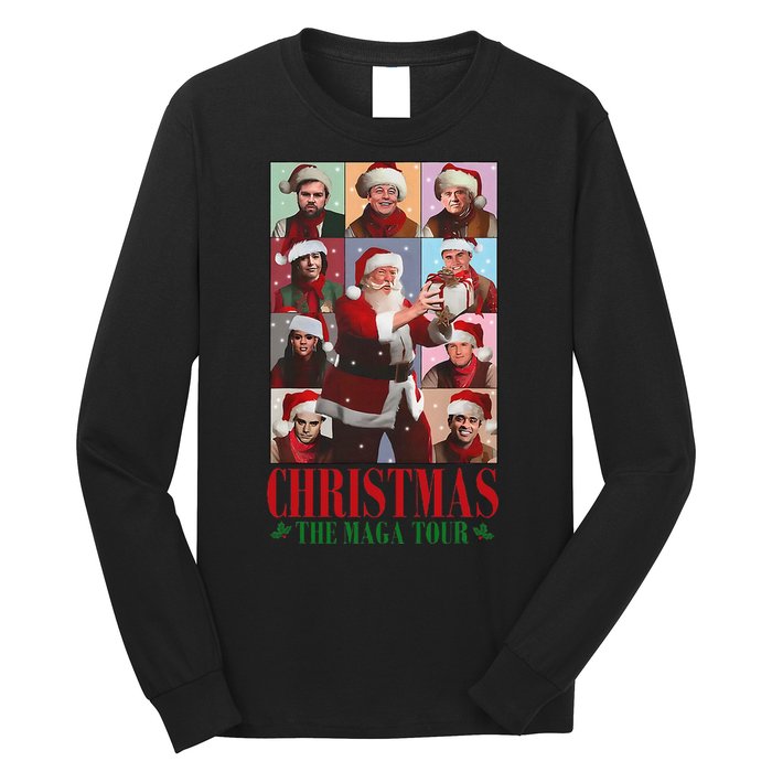 Trump Santa Christmas The Maga Make Christmas Great Long Sleeve Shirt