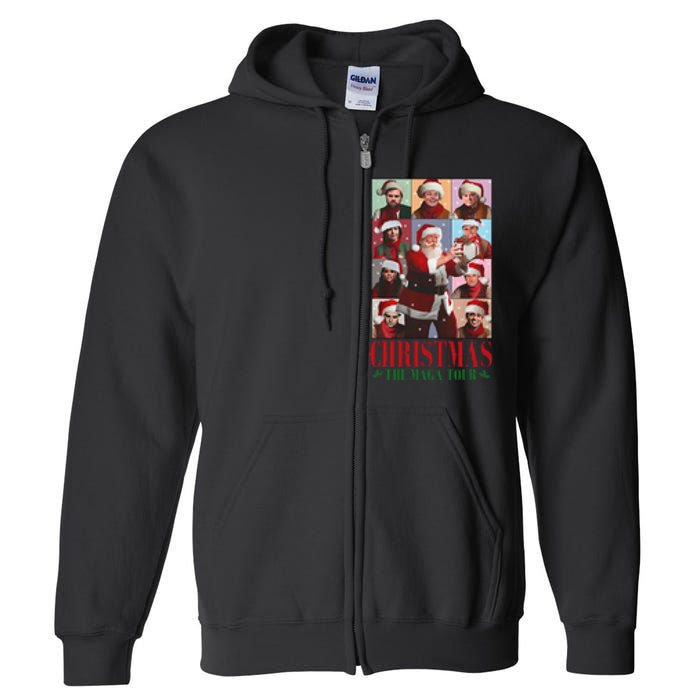 Trump Santa Christmas The Maga Make Christmas Great Full Zip Hoodie