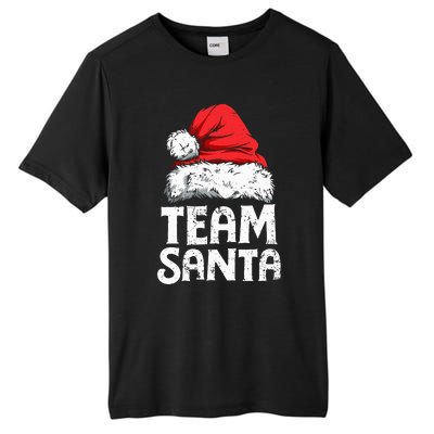 Team Santa Christmas Squad Family Matching Pajamas Tall Fusion ChromaSoft Performance T-Shirt