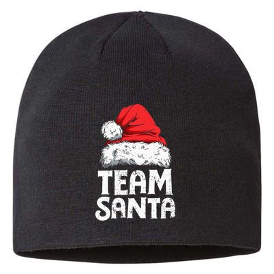 Team Santa Christmas Squad Family Matching Pajamas Sustainable Beanie