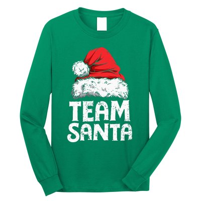 Team Santa Christmas Squad Family Matching Pajamas Long Sleeve Shirt