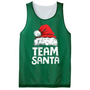 Team Santa Christmas Squad Family Matching Pajamas Mesh Reversible Basketball Jersey Tank