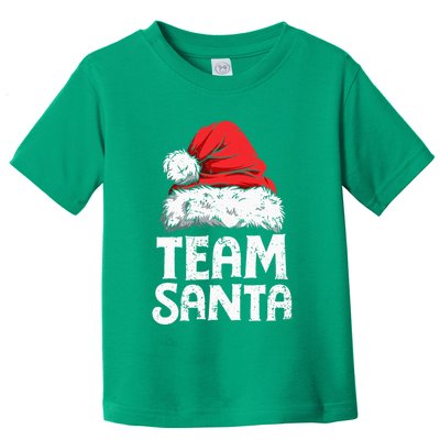 Team Santa Christmas Squad Family Matching Pajamas Toddler T-Shirt