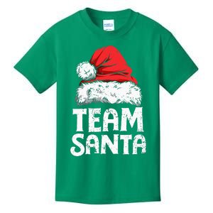 Team Santa Christmas Squad Family Matching Pajamas Kids T-Shirt