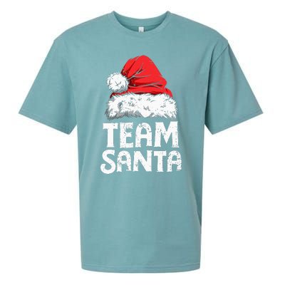 Team Santa Christmas Squad Family Matching Pajamas Sueded Cloud Jersey T-Shirt