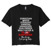 Trump Supporter Christian White Straight Unwoke Unvaxxed Crop Top
