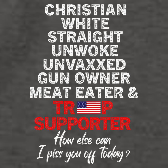 Trump Supporter Christian White Straight Unwoke Unvaxxed Vector Backpack