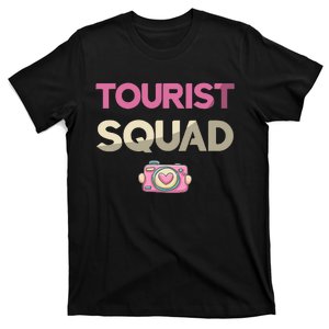 Tourist Squad Camera Girl Womensouvenir Vacation Travel T-Shirt