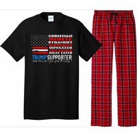 Trump Supporter Christian White Straight Unwoke Unvaxxed Pajama Set