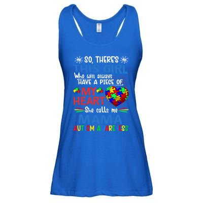 This She Calls Me Mama Autism Awareness Autistic Gift Ladies Essential Flowy Tank