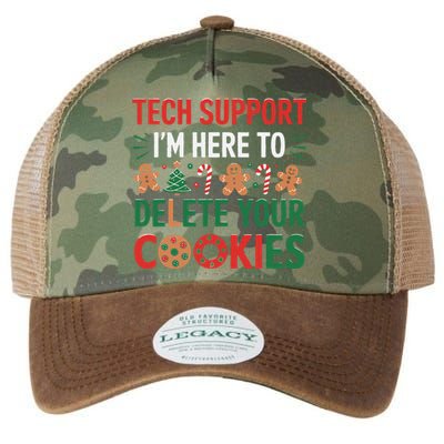 Tech Support Christmas Cookies Funny Christmas Gift Legacy Tie Dye Trucker Hat