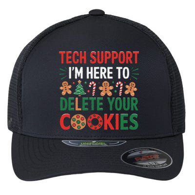 Tech Support Christmas Cookies Funny Christmas Gift Flexfit Unipanel Trucker Cap