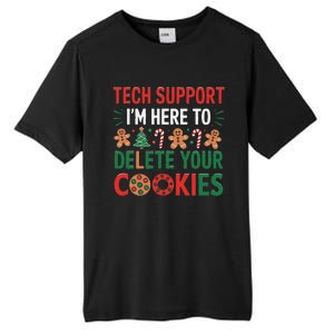 Tech Support Christmas Cookies Funny Christmas Gift Tall Fusion ChromaSoft Performance T-Shirt