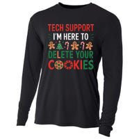 Tech Support Christmas Cookies Funny Christmas Gift Cooling Performance Long Sleeve Crew