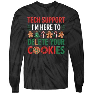 Tech Support Christmas Cookies Funny Christmas Gift Tie-Dye Long Sleeve Shirt