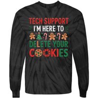 Tech Support Christmas Cookies Funny Christmas Gift Tie-Dye Long Sleeve Shirt