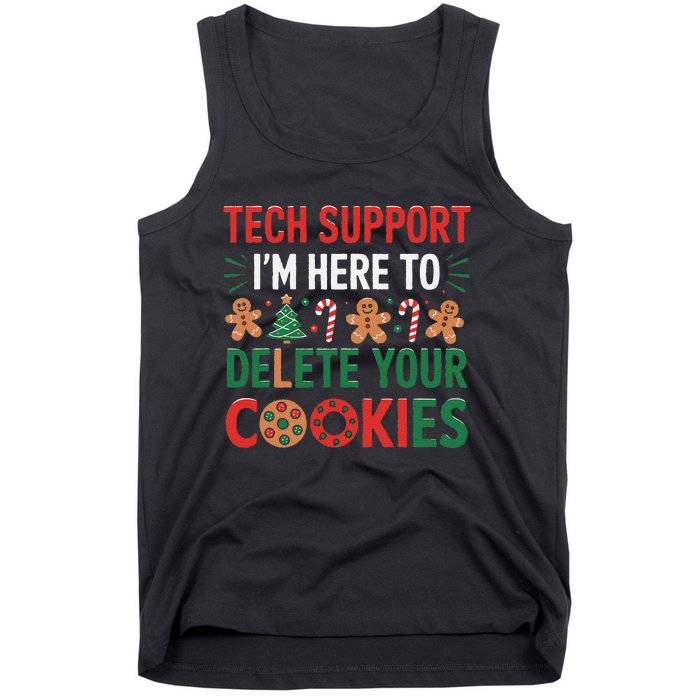 Tech Support Christmas Cookies Funny Christmas Gift Tank Top