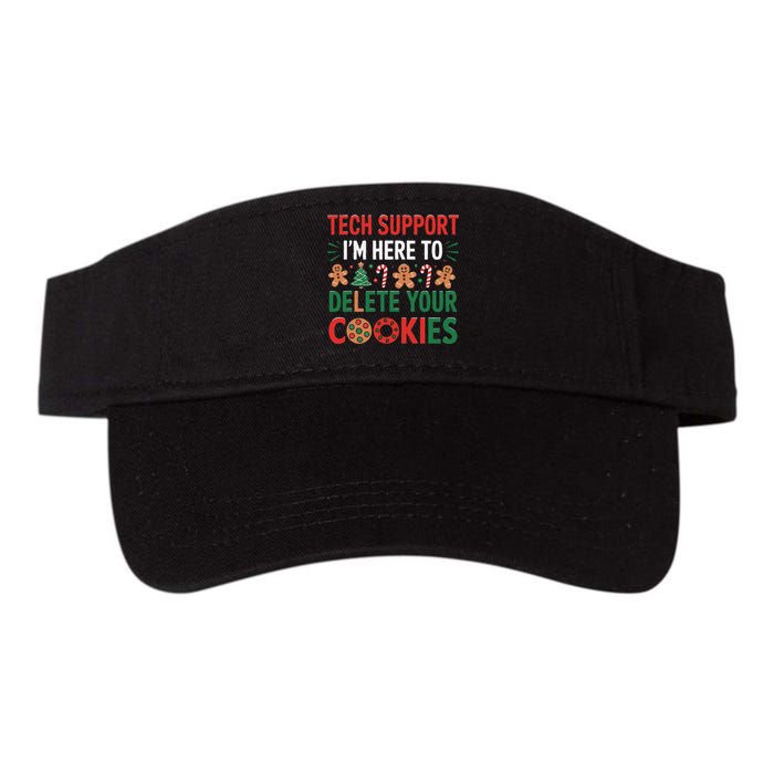 Tech Support Christmas Cookies Funny Christmas Gift Valucap Bio-Washed Visor