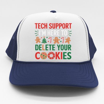 Tech Support Christmas Cookies Funny Christmas Gift Trucker Hat