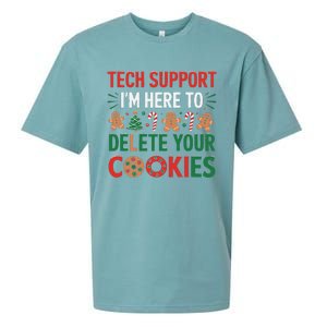 Tech Support Christmas Cookies Funny Christmas Gift Sueded Cloud Jersey T-Shirt