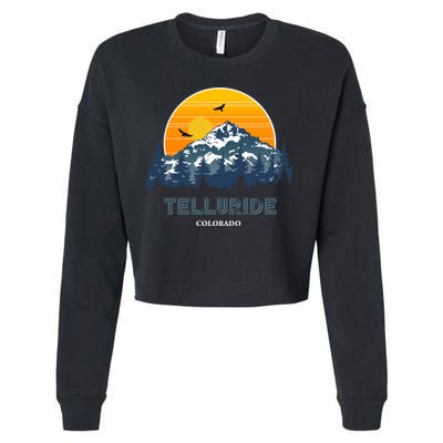 The Springs Colorado New Vector Design Cropped Pullover Crew