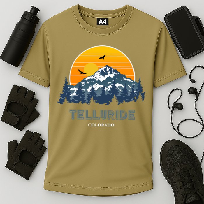 The Springs Colorado New Vector Design Cooling Performance Crew T-Shirt