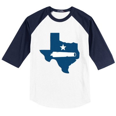 Texas State Come And Take It Flag Canon 1836 Baseball Sleeve Shirt