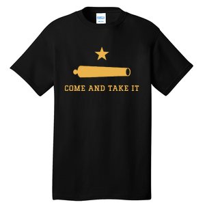 Texas State Come And Take It Historic Slogan With Canon 1836 Tall T-Shirt