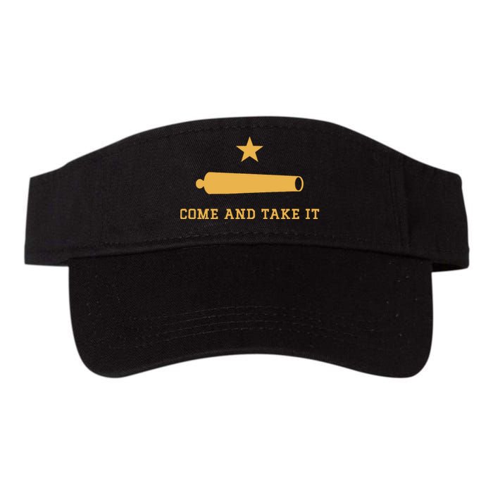 Texas State Come And Take It Historic Slogan With Canon 1836 Valucap Bio-Washed Visor