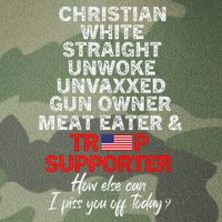 Trump Supporter Christian White Straight Unwoke Unvaxxed Legacy Tie Dye Trucker Hat