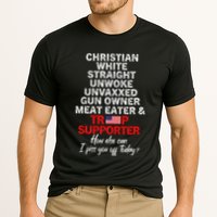 Trump Supporter Christian White Straight Unwoke Unvaxxed Performance Shirt