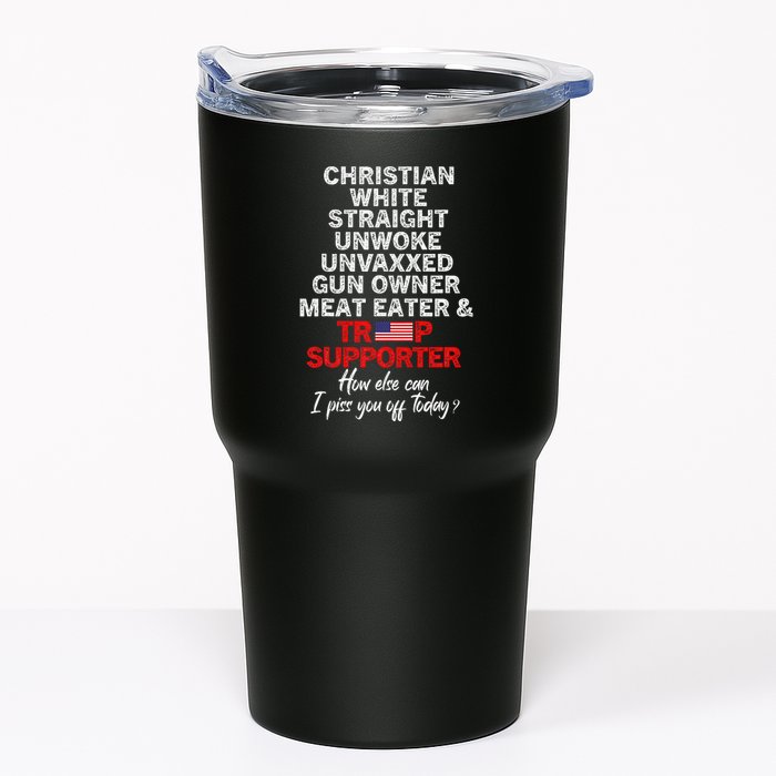 Trump Supporter Christian White Straight Unwoke Unvaxxed Tumbler