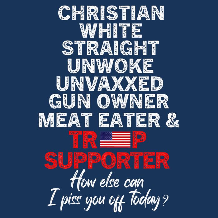Trump Supporter Christian White Straight Unwoke Unvaxxed Infant Baby Jersey Bodysuit